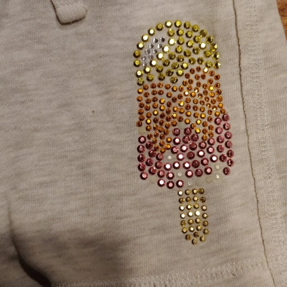 Justice Sparkly Shorts Size 6